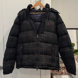 Polo by Ralph Lauren Men's Plaid Heritage Tartan Puffer Jacket